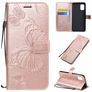 Mobigear Butterfly Samsung Galaxy A51 5G Hoesje Bookcase Portemonnee - Roségoud