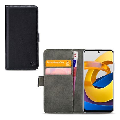 Mobilize Classic Gelly Wallet POCO M4 Pro 5G Hoesje Flexibel TPU Bookcase Portemonnee - Zwart