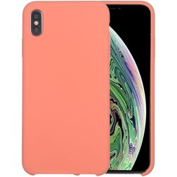 Mobigear Rubber Touch iPhone XS Max Siliconen Hoesje Backcover - Oranje