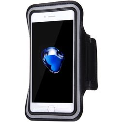Mobigear Telefoonhouder Hardlopen iPhone 7 Sport Hoesje Neopreen Sportarmband - Zwart