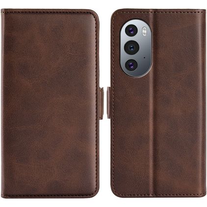 Mobigear Slim Magnet Motorola Edge X30 Hoesje Bookcase Portemonnee - Bruin