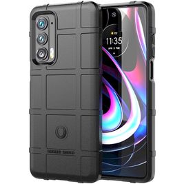 Mobigear Rugged Shield Motorola Edge (2021) Hoesje Flexibel TPU Backcover Shockproof - Zwart