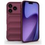 Mobigear Bumpy iPhone 18 Pro Hoesje Flexibel TPU Backcover - Wine Red