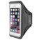 Mobiparts Comfort Fit Telefoonhouder Hardlopen iPhone SE (2020) Sport Hoesje Neopreen Sportarmband - Zwart