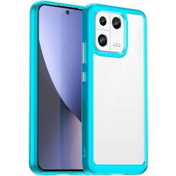 Mobigear Crystal Xiaomi 13 Hoesje Hardcase Backcover - Transparant / Turquoise