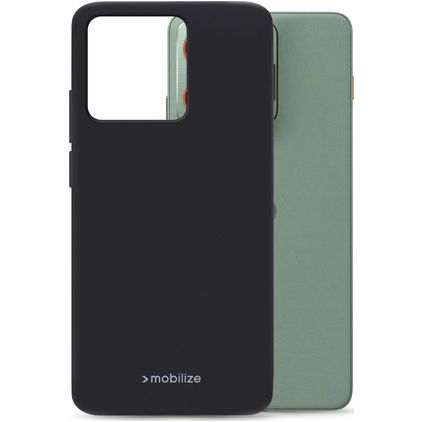 Mobilize Rubber Gelly Motorola Edge 70 Pro Hoesje Flexibel TPU Backcover - Zwart