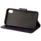 Mobigear Flowers iPhone XR Hoesje Bookcase Portemonnee - Paars