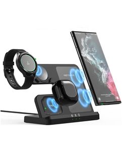 Mobigear Galaxy Dock Qi Laadstation voor Telefoon / Galaxy Buds & Galaxy Watch - Zwart