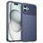 Mobigear Groove iPhone 16 Plus Hoesje Flexibel TPU Backcover - Blauw
