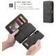 Caseme 007 iPhone XS Hoesje Uitneembare 2in1 Bookcase Portemonnee - Zwart