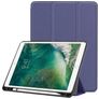 Mobigear Tri-Fold Gel iPad Air 3 (2019) Hoes TPU,Kunstleer Bookcase + Stylus Houder - Donkerblauw