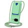 Mobigear Lanyard Card Google Pixel 10a Siliconen Hoesje met koord en Pasjeshouder - Groen