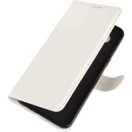 Mobigear Classic LG K51s Hoesje Bookcase Portemonnee - Wit