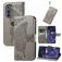 Mobigear Butterfly Motorola Edge (2022) Hoesje Bookcase Portemonnee - Grijs