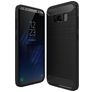 Mobigear Brushed Slim Samsung Galaxy S8 Hoesje Flexibel TPU Backcover - Zwart