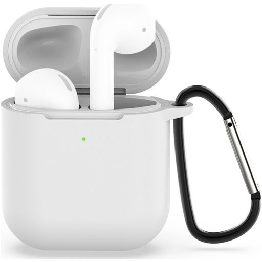 Mobigear Classic Apple AirPods 1 Hoesje Flexibel Siliconen - Wit