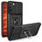 Mobigear Armor Ring Cam Slide Samsung Galaxy S22 Hoesje Hardcase Backcover Shockproof met Ringhouder en Camera Slider - Zwart