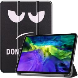Mobigear Tri-Fold iPad Pro 11 Inch (2020) Hoes Bookcase - Do Not Touch
