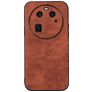 Mobigear Fabric OPPO Find X6 Hoesje Hardcase Backcover - Bruin