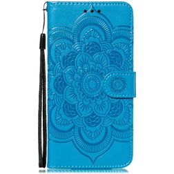 Mobigear Mandala iPhone 11 Hoesje Bookcase Portemonnee - Blauw