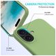 Mobigear Rubber Touch iPhone 16 Siliconen Hoesje Backcover - Groen