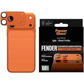 PanzerGlass FENDER iPhone 17 Pro Max Aluminum Camera Protector - Case Friendly - Cosmic Orange