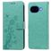 Mobigear Flowers Google Pixel 10a Hoesje Bookcase Portemonnee - Groen