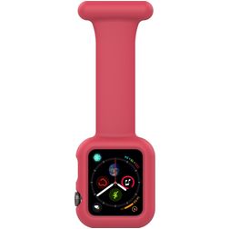Mobigear Clip Case Verpleegkundige Apple Watch Bandje Speld - 42/41/40/38 mm - Rood