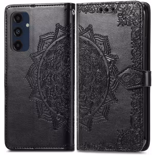 Mobigear Mandala Samsung Galaxy A16 Hoesje Bookcase Portemonnee - Zwart