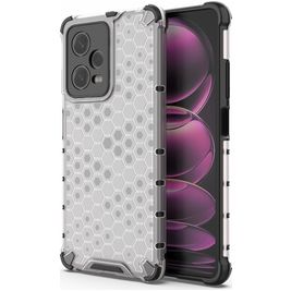 Mobigear Honeycomb POCO X5 Pro Hoesje Hardcase Backcover Shockproof - Wit
