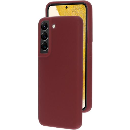 Mobiparts Samsung Galaxy S22 Siliconen Hoesje Backcover - Plum Red