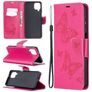 Mobigear Butterfly Samsung Galaxy A12 Hoesje Bookcase Portemonnee - Magenta
