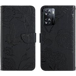 Mobigear Butterfly Realme Narzo 50 5G Hoesje Bookcase Portemonnee - Zwart