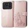Mobigear Clover Xiaomi Mi 11 Ultra Hoesje Bookcase Portemonnee - Roségoud