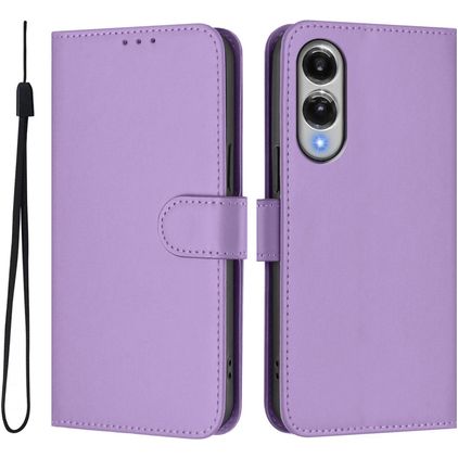 Mobigear Urban Wallet Samsung Galaxy S25 Edge Hoesje Bookcase Portemonnee - Paars