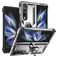 Mobigear Armor Ring Samsung Galaxy Z Fold 4 Hoesje Hardcase Backcover Shockproof met Ringhouder - Zilver