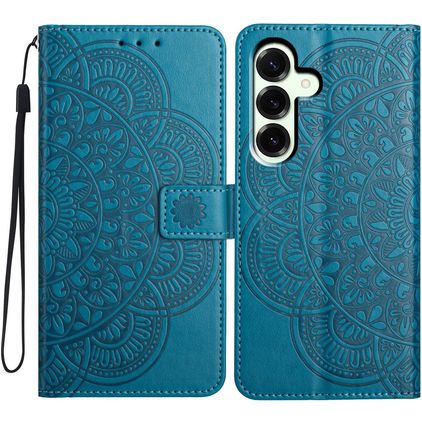 Mobigear Mandala Samsung Galaxy A17 Hoesje Bookcase Portemonnee - Blauw