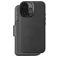 Decoded Detachable Wallet iPhone 16 MagSafe Hoesje Echt Leer Uitneembare 2in1 Bookcase Portemonnee - Zwart