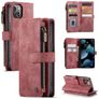 Caseme C30 iPhone 13 Hoesje Bookcase Portemonnee - Rood