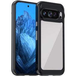Mobigear Crystal Google Pixel 9 Hoesje Hardcase Backcover - Zwart