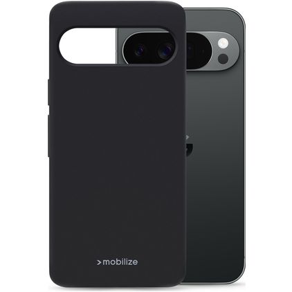 Mobilize Rubber Gelly Google Pixel 11 Pro XL Hoesje Flexibel TPU Backcover - Zwart