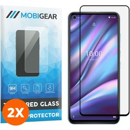 Mobigear Premium Wiko View 5 Glazen Screenprotector - Case Friendly - Zwart (2-Pack)