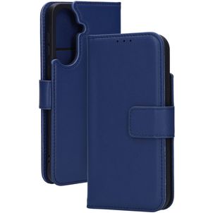 Mobiparts Wallet Samsung Galaxy A57 Hoesje Echt Leer Bookcase Portemonnee - Blauw