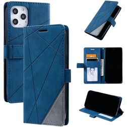 Mobigear Rhombus iPhone 12 Pro Max Hoesje Bookcase Portemonnee - Blauw