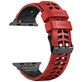 Mobigear Aero Armor Siliconen Apple Watch Bandje Gespsluiting - 49/46/45/44 mm - Rood / Zwart