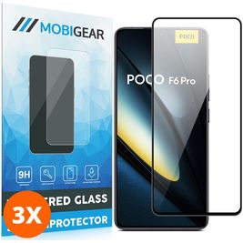 Mobigear Premium POCO F6 Pro Glazen Screenprotector - Case Friendly (3-Pack)