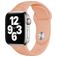 Mobigear Sport Flowers Siliconen Apple Watch Bandje Druksluiting - 49/46/45/44 mm - Zalmroze
