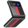 Mobigear Racing Samsung Galaxy Z Flip 3 Hoesje Hardcase Backcover - Zwart / Rood