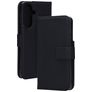 Mobiparts Wallet Samsung Galaxy A37 Hoesje Echt Leer Bookcase Portemonnee - Zwart