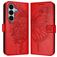 Mobigear Butterfly Samsung Galaxy A27 Hoesje Bookcase Portemonnee - Rood